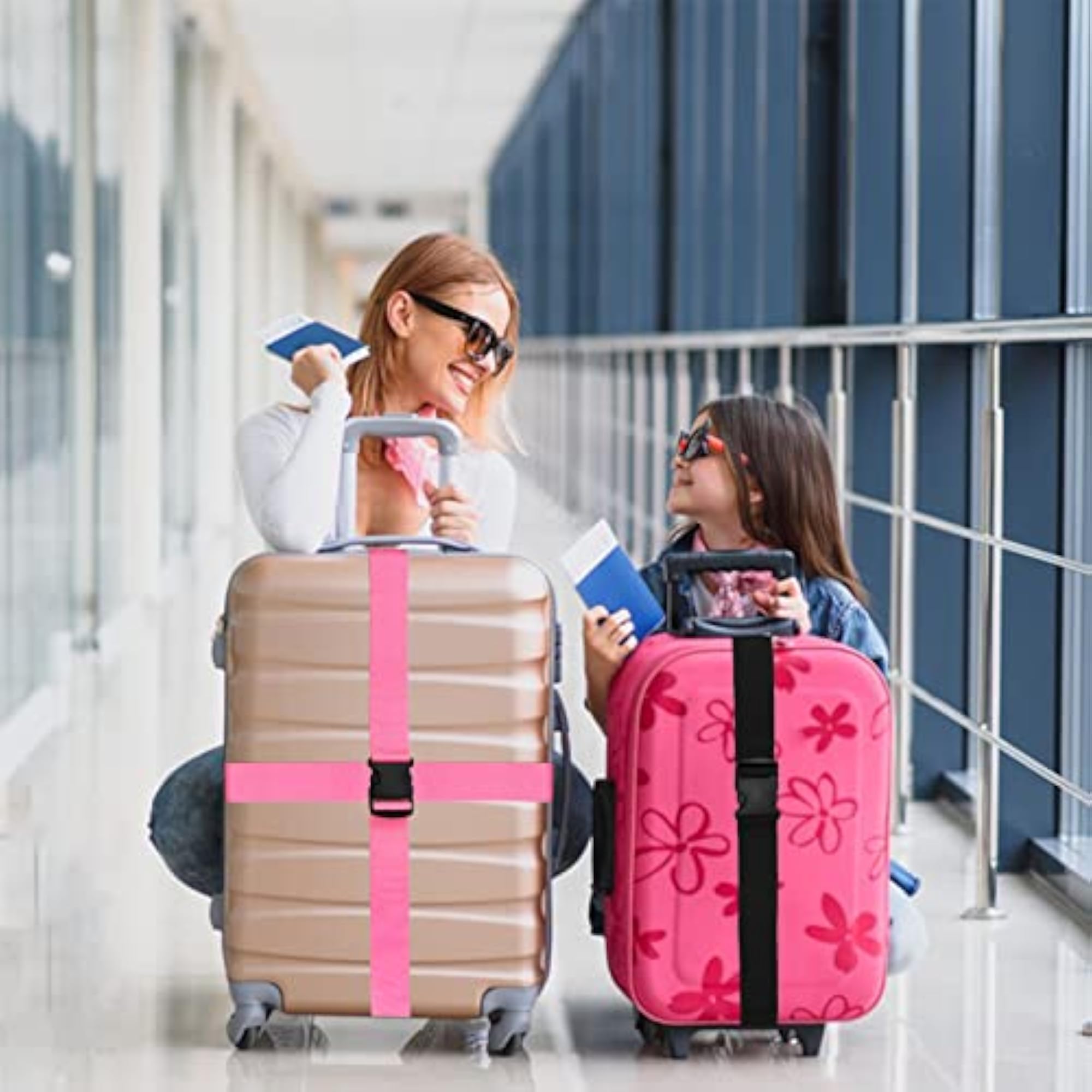 Luggage Suitcase Straps Set, Adjustable Travel Accessories